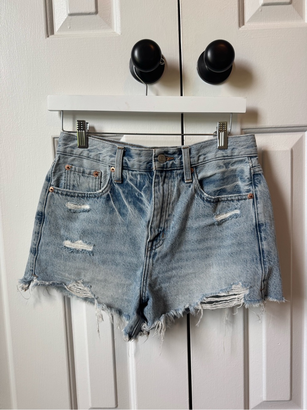 Pistola High-Rise Denim Shorts